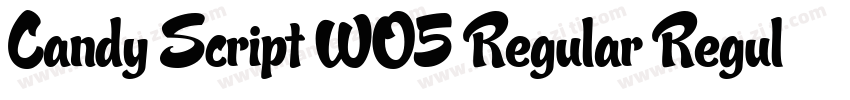 Candy Script W05 Regular Regular字体转换